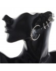 Modna stylowa biżuteria damska srebrne wiszące kolczyki damskie w kształcie kółek zdobione gotyckimi ornamentami