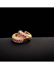Hoop kolczyki dla kobiet moda biżuteria ucha Trendy złoty kolor Multicolor kryształ oświadczenie Party kolczyki darmowa wysyłka