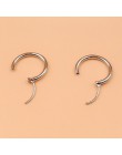 Minimalizm proste koreański styl małe okrągły koło srebrny Ear Hoop biżuteria Hot sprzedaż kobiety kolczyki Brincos 13 ~ 20mm 2