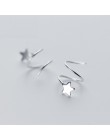 Nowy 100% 925 Sterling Silver damska mała gwiazda serce okrągłe kości ucha ucha klamra pierścień szczelnie zapakowane Mini kolcz