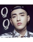 KPOP DNA koreański gwiazda V 1 sztuk kolczyk Bangtan Boys ze stali nierdzewnej JIN SUGA Jimin długi łańcuch Tassel Ear Hoop rock