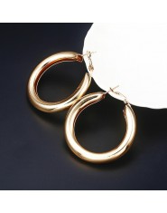 Małe okrągłe kolczyki Hoop oryginalne dla mężczyzn dla kobiet Trendy koło kolczyki punk srebrny złoty kolor akcesoria jubilerski