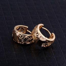 Nowa moda Hollow Out Hoop kolczyki dla kobiet Bijoux biżuteria ucha kolczyk biżuteria ślubna dla kobiet darmowa wysyłka