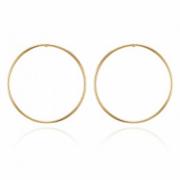 IPARAM nowy prosty koreański moda Aros kolczyki duże koła dla kobiet geometryczne Ear obręcze kolczyk Brincos biżuteria prezent