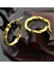 Hoop kolczyki dla kobiet mężczyzn hurtowych małe okrągłe koło ze stali nierdzewnej biżuteria marka złoto srebro nos wargi pierśc