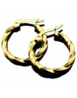 Hoop kolczyki dla kobiet mężczyzn hurtowych małe okrągłe koło ze stali nierdzewnej biżuteria marka złoto srebro nos wargi pierśc
