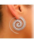 KISSWIFE moda romantyczny spiralne Stud ucha dla kobiet przesadzone Swirl kolczyk proste ślimak spirala kolczyki do uszu dziewcz