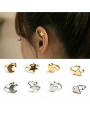 2018 New Arrivals moda nie przebili przeszywający Earcuff Ear gwiazda księżyc serce trójkąt klip i staje w sytuacji sam na sam k