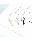 Ear Cuff Wrap kolczyki liście biżuteria Piercing klip na kolczyki trójkąt chrząstka klip Diy ustawienia czarny kolor e0479