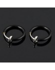 Nowy 2 sztuk niewidoczne bez otworu ucha kolczyki klip kolczyk w nosie brzucha pierścionek dla Unisex Punk wiatr akcesoria