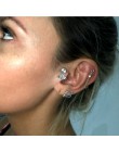 Spersonalizowane BOHO tybet Totem złoto srebro klip ze stopu kolczyk Punk nie Piercing Tragus kolczyk Ear Cuff Brincos 2019 Femm