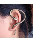 1 sztuk Gothic Punk wąż uzwojenia mankiet kolczyki dla kobiety przesadzić indywidualność pokusa Retro srebrny Ear Stud kolczyki 