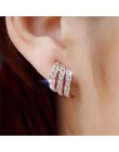 2018 nowy kryształ klips do ucha bez otworu na dla kobiet proste klip kolczyk dla dziewczyna biżuteria ślubna