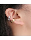 Mężczyźni kobiety Clip-on fałszywe kolczyki nie przebili przeszywający Earcuff Ear klipsy bez piercing street pop biżuteria punk