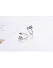 Moda biżuteria kolor srebrny kryształ klipsy dla kobiet bez otworu na ucho niepowtarzalny Design bezpieczny wygody kolczyki darm