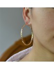 Klip na ucho bez piercing nie otwór kolczyki dla kobiet moda biżuteria marka big rose złoty srebrny czarny podwójne okrągłe gwin