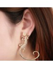 Hot 1 Pc kobiety Lady dziewczyna moda eleganckie urocze jaszczurki projekt Ear Cuff kolczyki biżuteria prezent