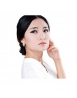 Grace Jun (TM) wysoka jakość kwadratowy kształt Opal Rhinestone klip na kolczyki bez Piercing dla kobiet Party luksusowe biżuter