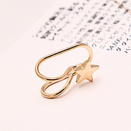 Moda Pearl gwiazda krzyż Charms Punk w kształcie litery U klips do chrząstki ucha na kolczyki spinki do mankietów kolczyki nie p
