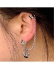 Mossovy kotwica Silver Tassel kolczyki dla kobiety Ear Cuff biżuteria klip Earless Hole kolczyki dla kobiet Boucle D'oreille Fem