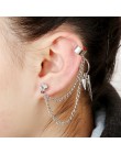 Mossovy kotwica Silver Tassel kolczyki dla kobiety Ear Cuff biżuteria klip Earless Hole kolczyki dla kobiet Boucle D'oreille Fem