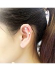 Gorący sprzedawanie Unisex lato styl złoty/posrebrzane cyrkonia Tragus Ear Cuff klip kolczyk dla modne kolczyki damskie 2018