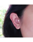 Gorący sprzedawanie Unisex lato styl złoty/posrebrzane cyrkonia Tragus Ear Cuff klip kolczyk dla modne kolczyki damskie 2018