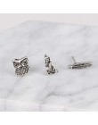 8 sztuk/zestaw Boho kobiety Punk Kolczyki liść Earcuff Hamsa ucha klipsy bez Piercing w stylu Vintage Kolczyki metalowe Boucle D