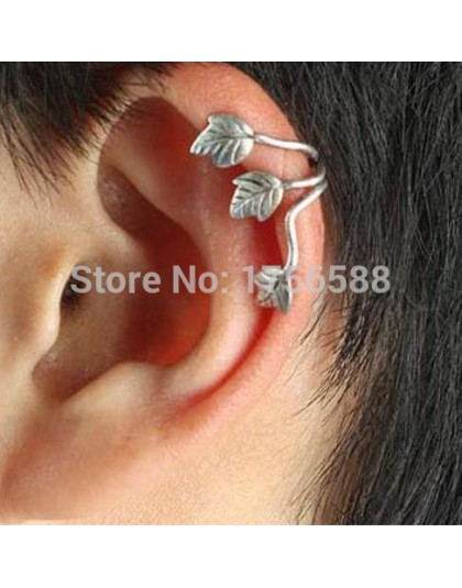 Hot new style moda wiatr pozostawia ear cuff klipsy biżuteria akcesoria darmowa wysyłka