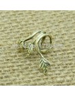 Hot new style moda wiatr pozostawia ear cuff klipsy biżuteria akcesoria darmowa wysyłka