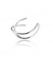 1 pc krzyż liść ucha klip Cuff Wrap fałszywe kolczyki Hoop nie Piercing klips do chrząstki ucha w kształcie litery U kolczyki be