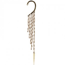 SHEEGIOR z brązu w stylu Vintage długi zaczep na ucho klipsy dla kobiet piękny nit perły frędzle kolczyki do uszu modna biżuteri