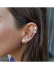 E0501 moda księżyc gwiazda w kształcie klipsy dla kobiet złoty/srebrny kolor śliczne damskie uszu klip do kości biżuteria Hot sp