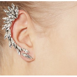 1 sztuk prawy klip ucha moda kryształ Hot Ear cuff biżuteria łąkotki posrebrzane klip na kolczyki ucha mankiety dla kobiet i dzi