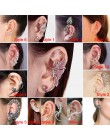 1 pc kobiety moda Rhinestone krystaliczna dziesięciu różnych stylów kolczyk Ear spinki do mankietów biżuteria 245971
