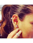 Infery 2019 luksusowe moda kryształ gwiazda kolczyki Ear Cuff klip na kolczyki Wrap dla kobiet dziewczyn Ear Piercing biżuteria 