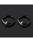 Nowy LNRRABC 2 sztuk niewidoczne bez otworu ucha kolczyki klip kolczyk w nosie brzucha pierścionek dla Punk wiatr biżuteria akce