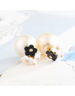 JIOFREE moda symulowane pearl mały kwiat kształt klip na kolczyki bez kolczyki dla kobiet Party luksusowe biżuteria ucha klip