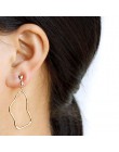 Nieregularne geometria Metal kolczyki bez otworu klip do ucha Trendy minimalistyczny klip kolczyk bez Piercing kolczyki CE110