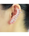 2018 moda 2 sztuk nowa moda w stylu Vintage liść klip na kolczyki długie ucho spinki do mankietów damskie kolczyki biżuteria