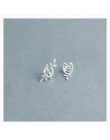 Trusta 100% 925 Sterling Silver Hollow oddział Ear spinki do mankietów na kolczyki dla kobiet dziewczyna bez Piercing kolczyki b