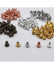 100 sztuk tanie ocena biżuteria akcesoria metalowe koraliki DIY zatyczki do uszu Post Nuts jasne miękkie gumy silikonowej kolczy