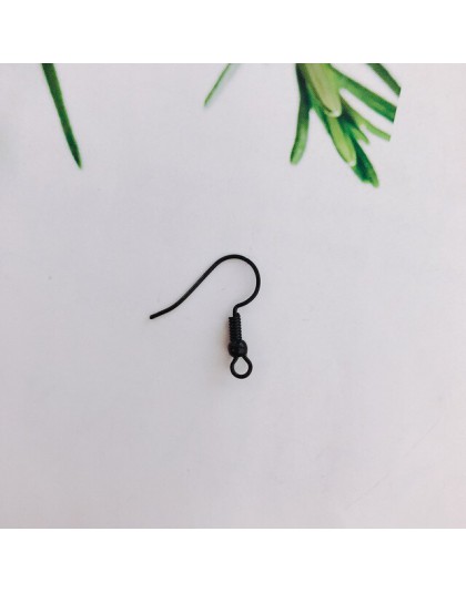 100 sztuk/partia kolory moda tanie koraliki żelaza zaczep na ucho hak z koralik Charms kolczyk przewód Fit DIY biżuteria ustalen