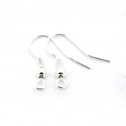 95 sztuk złoto srebro brąz czarny pistolet Plated Hook Ear haki kolczyki dla DIY komponenty do biżuterii akcesoria