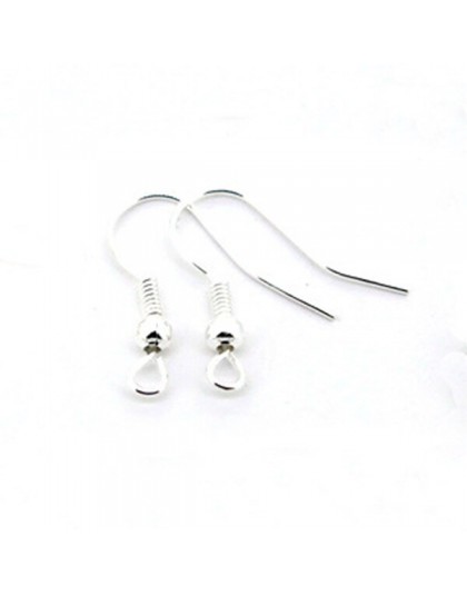 95 sztuk złoto srebro brąz czarny pistolet Plated Hook Ear haki kolczyki dla DIY komponenty do biżuterii akcesoria