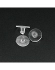 100 sztuk/partia kolczyki gumowe kolczyk powrót silikonowe okrągłe zatyczki do uszu zablokowane czapki kolczyki powrót korki akc