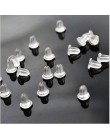 100 sztuk/partia - silikonowe gumy kolczyki korki okrągłe zatyczki do uszu plastikowe