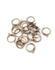30 sztuk 15x12mm srebrny/rod/złoty/brązowy/KC-złoty/różowe złoto gitara basowa dźwignia powrót klipy ucha haki kolczyki ustaleni