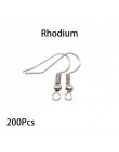 200 sztuk/partia 20x17mm kolczyk ustalenia ucha zatrzaski haki armatura DIY akcesoria do wyrobu biżuterii żelaza hak bigiel biżu