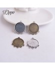 30 sztuk antyczne srebro brąz kolczyki złącza 14mm 18mm 20mm Cabochon baza kolczyki okrągłe wiszące ucho DIY komunikat biżuteria